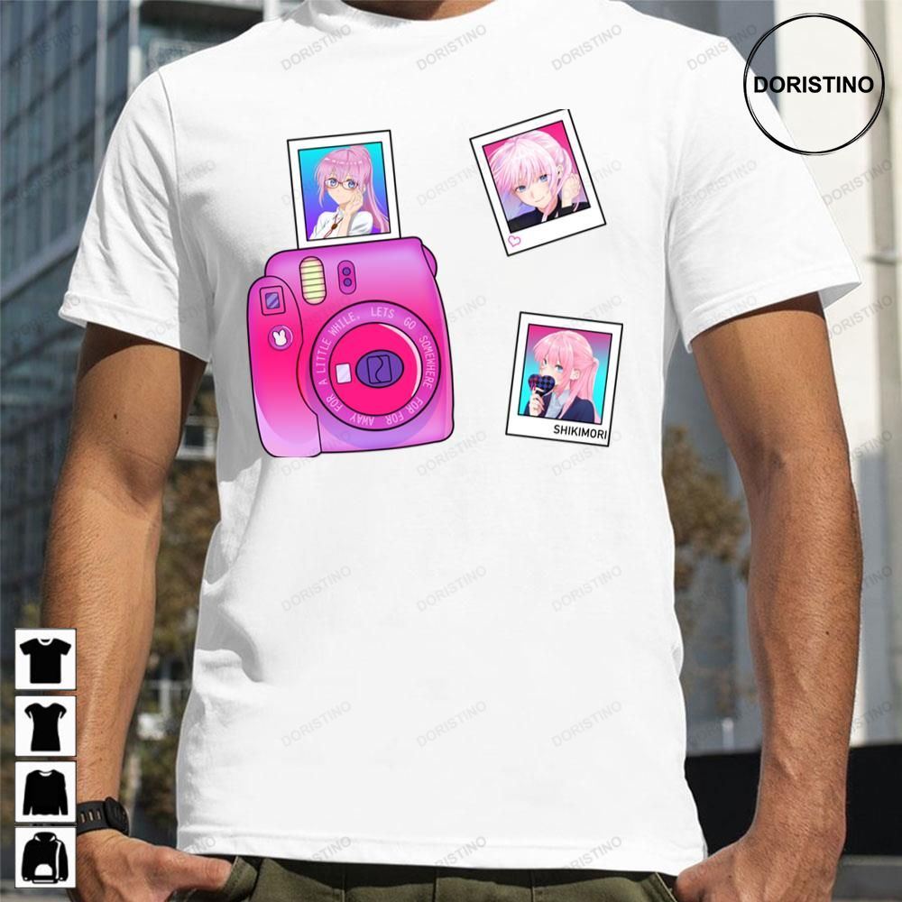 Camera Shikimori Micchon Kawaii Dake Ja Nai Shikimori San Limited Edition T-shirts